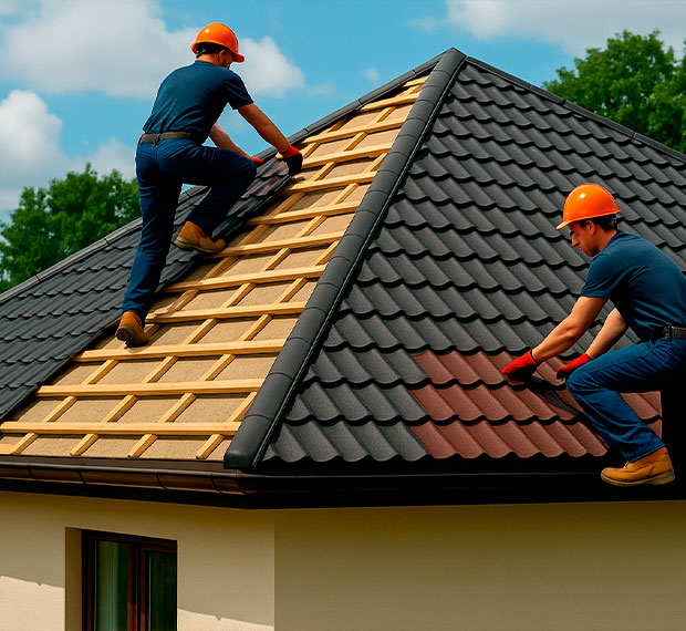 Монтаж шатровой крыши в Одинцово